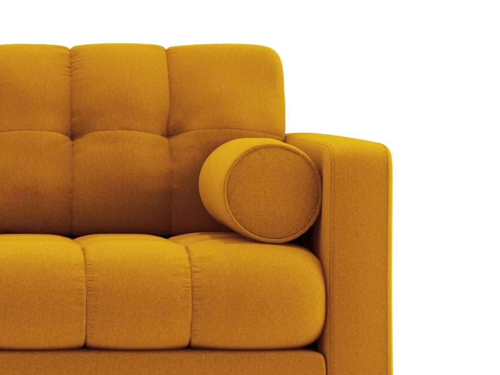 Cosmopolitan Design - Poltrona "Bali" in tessuto strutturato giallo 
