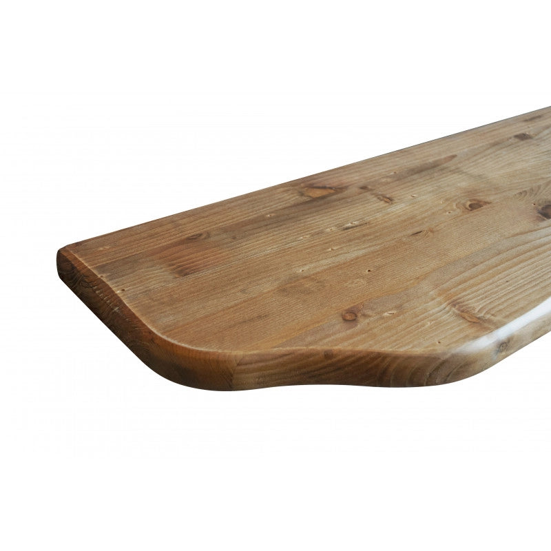 Mensola da Muro, Mensola Legno, Scaffali Legno, Mensola da Parete, Noce, 56x24x2,4 cm - Saturno