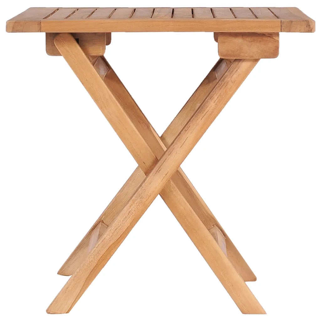 Tavolo da Giardino Pieghevole 45x45x45 cm in Legno di Teak 48977