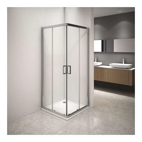Box doccia Style profilo cromato trasparente 70x70cm da 6mm