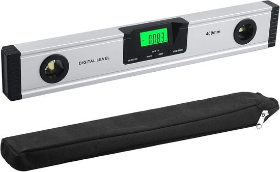 Livello acustico digitale 400 mm-16 pollici con indicatore audio e base magnetica - Display LED grande e chiaro
