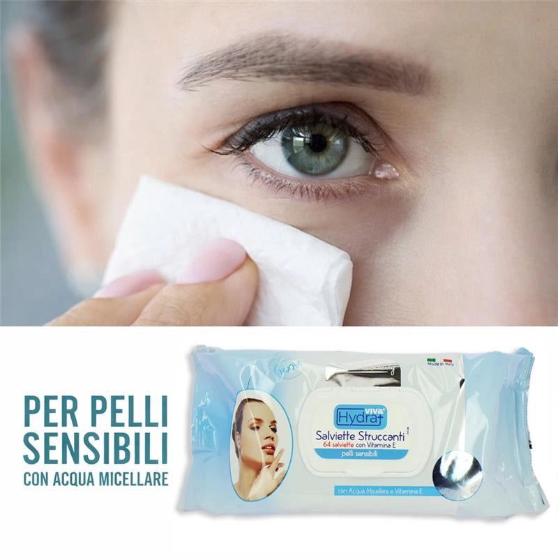 MAURY'S KIT 6CF SALVIETTE DETERGENTI UMIDIFICATE STRUCCANTI PER PELLI SENSIBILI