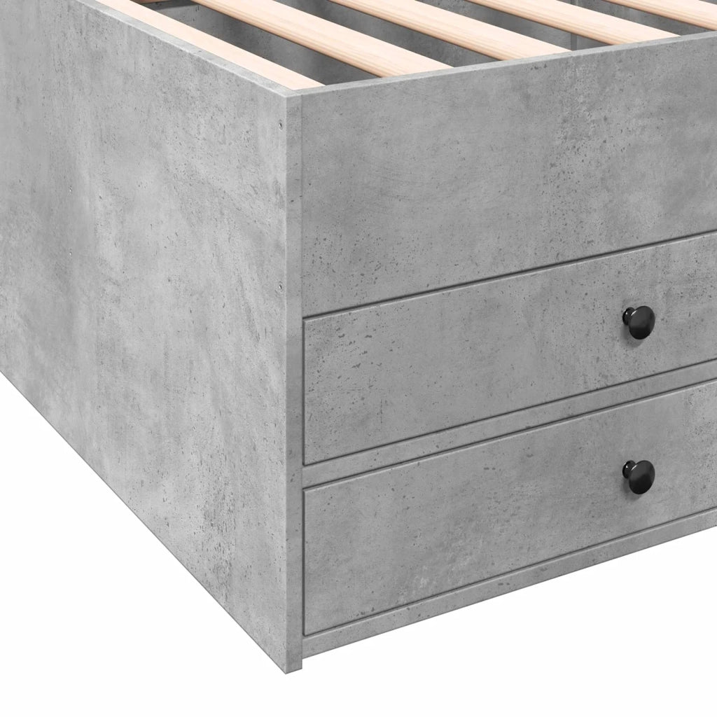 Telaio del letto con storage Grigio Cemento 80 x 200 cm 3429650