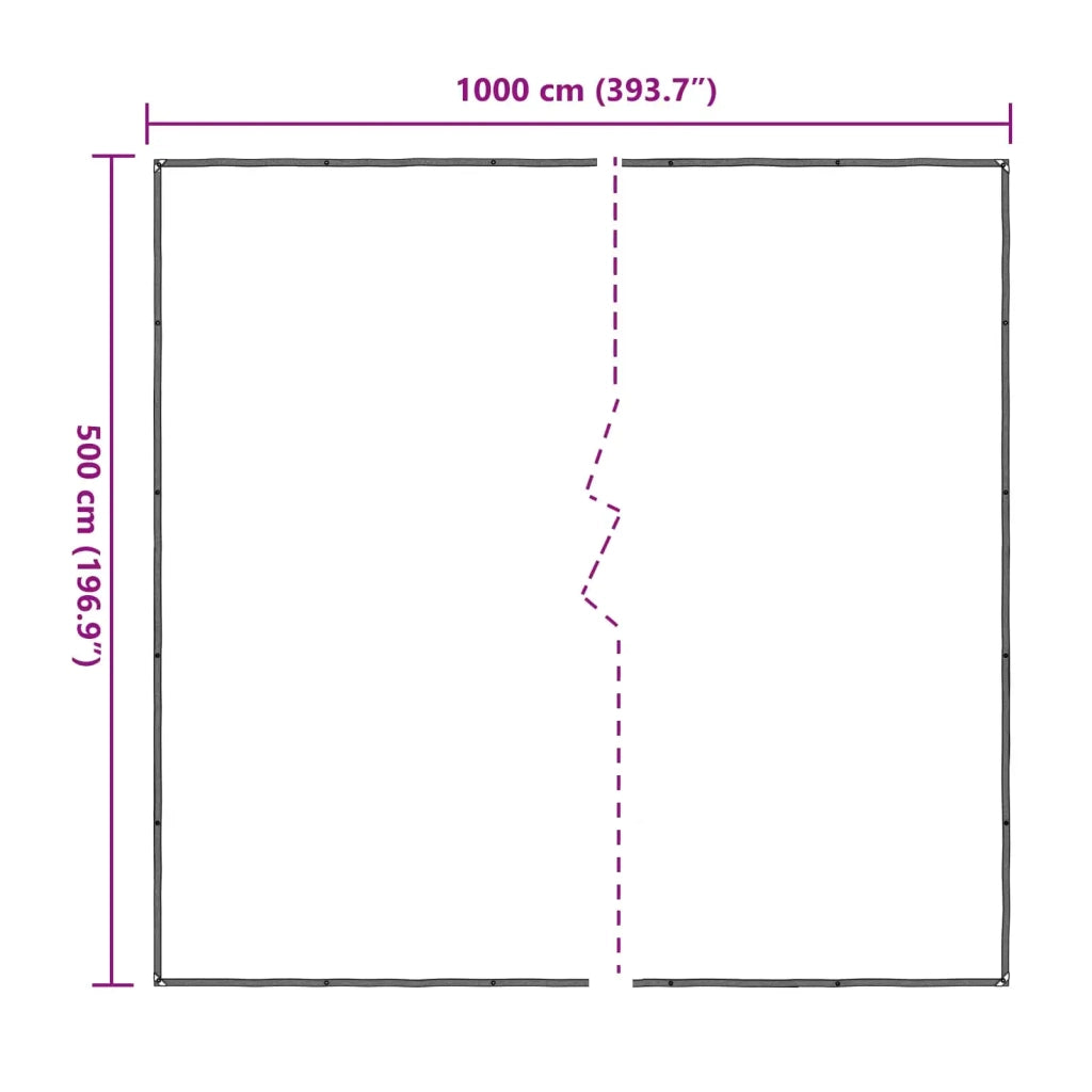 Copertura per Piante Trasparente 5 x 10 m PE CFW8891028