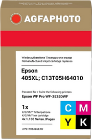 ORIGINAL Agfa Photo Multipack nero / ciano / magenta / giallo APET405XLSETD ~4400 Seiten