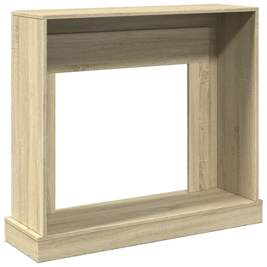Cornice per Camino-Rivestimento per Camino Rovere Sonoma 100x30x87,5 cm in Truciolato