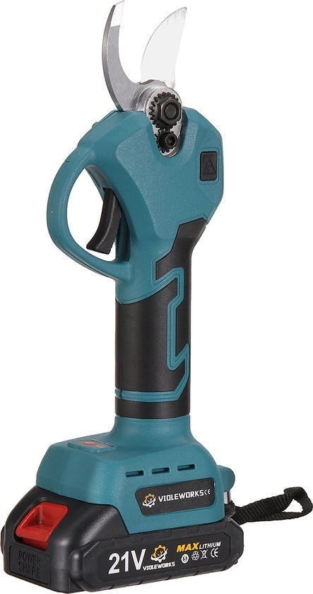 Snoeischaar senza filo 30mm Scopa senza filo per giardino Manubrio per taglio senza filo con 2 batterie ricaricabili