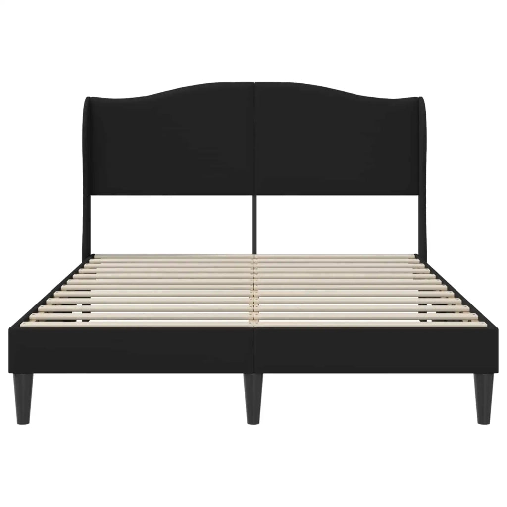 Struttura del letto con testiera Nero 120 x 190 cm Similpelle 42027847