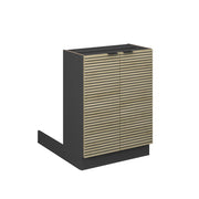 Isola cucina Fame-Line Pannello in quercia/Antracite 60 cm senza piano di lavoro Vicco