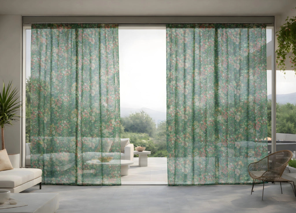 Tenda Zanzariera Per Porta E Finestre Anti Insetti Zanzare In Varie Fantasie Mosche Cimici - Zanzariera - Green Fantasy