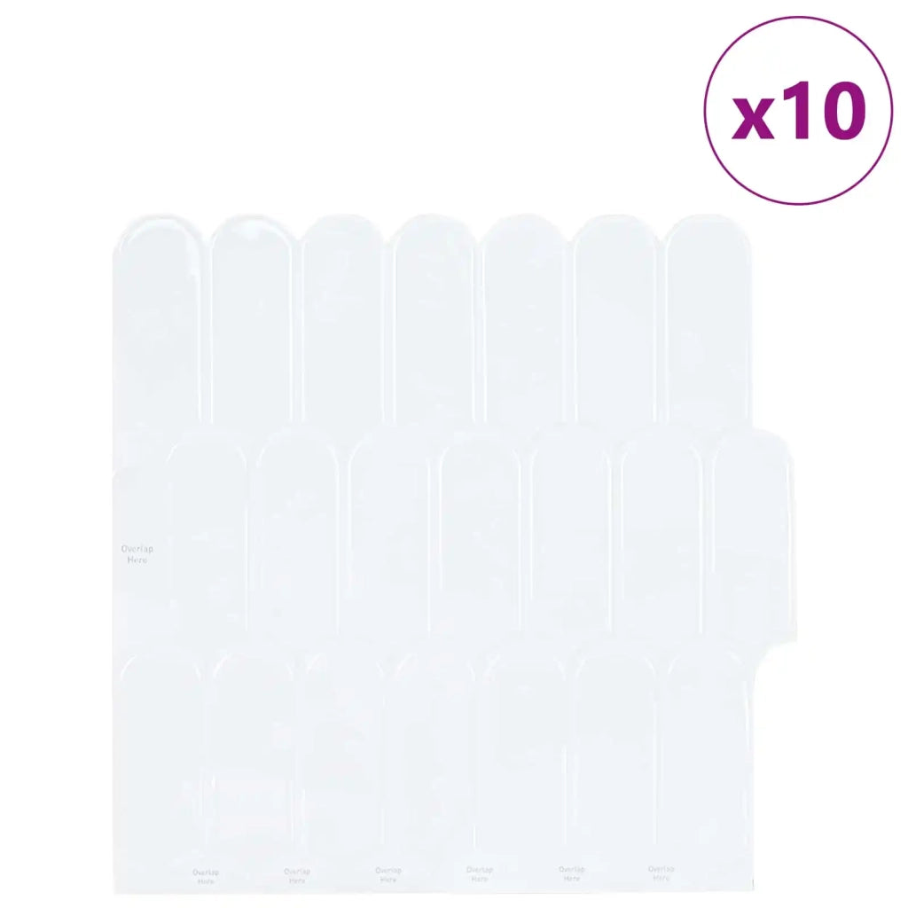 Piastrella Piuma 10 pcs Bianco 30 x 30 cm Poliuretano e PET 42046198