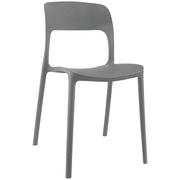 Sedia In Polipropilene Marte Ergonomica Arredo di Design Esterno e Interno da Giardino Impilabile Sedie M Grigio/1 Sedia