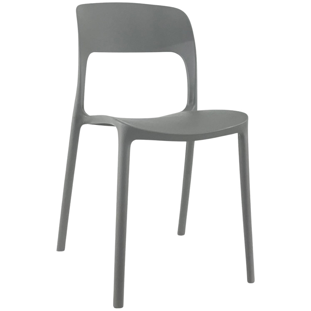Sedia In Polipropilene Marte Ergonomica Arredo di Design Esterno e Interno da Giardino Impilabile Sedie M Grigio/1 Sedia