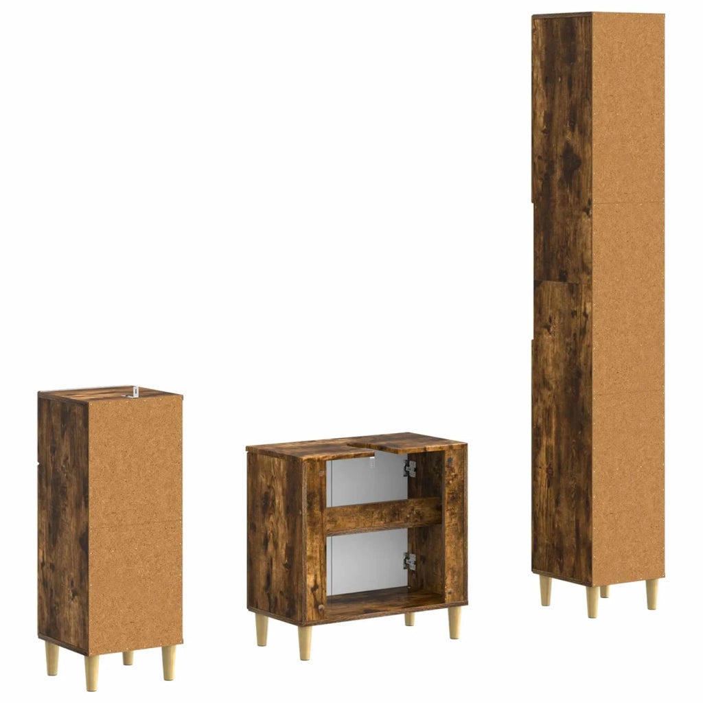 Set di armadietti da bagno in 3 pezzi ARNHEM 3417851