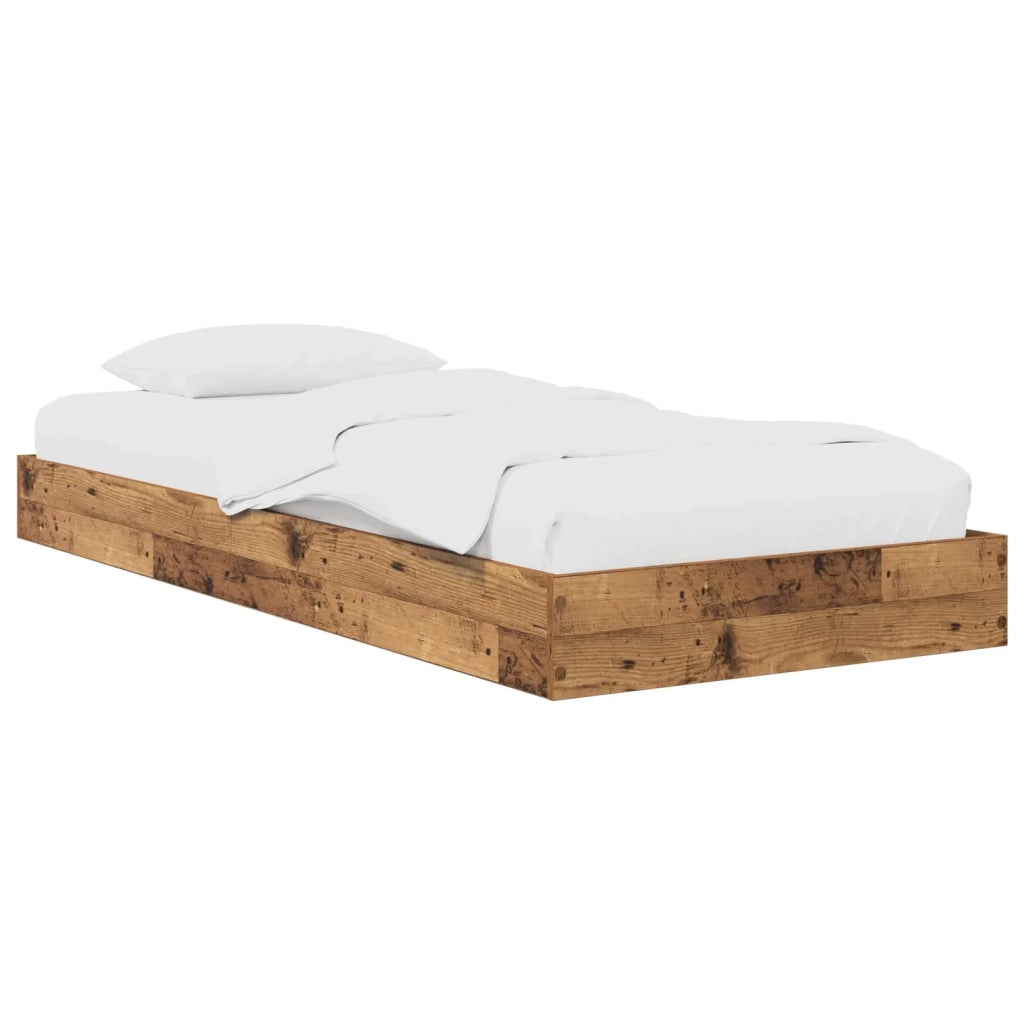 Struttura letto a pavimento Legno antico 80 x 200 cm