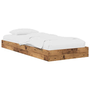 Struttura letto a pavimento Legno antico 80 x 200 cm
