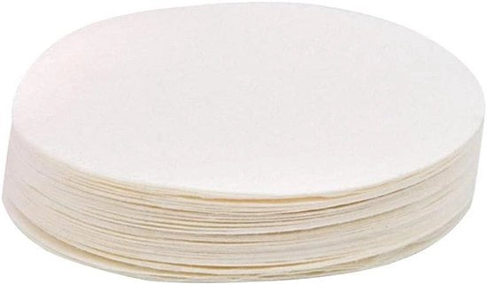 Filtro per caffè in carta, 200 pezzi, non sbiancato, diametro filtro, versare sul caffè, per uso domestico e ufficio, caffè DIY.