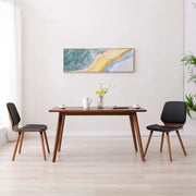 Sedie da Pranzo 2 pz Nere in Similpelle cod mxl 7019