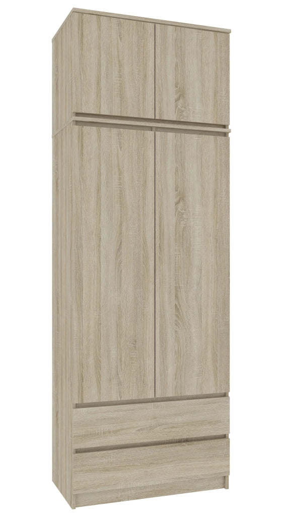 Sopralzo per armadio AKORD S90 Sonoma Quercia 90 cm 2 ante 90x51x55 cm