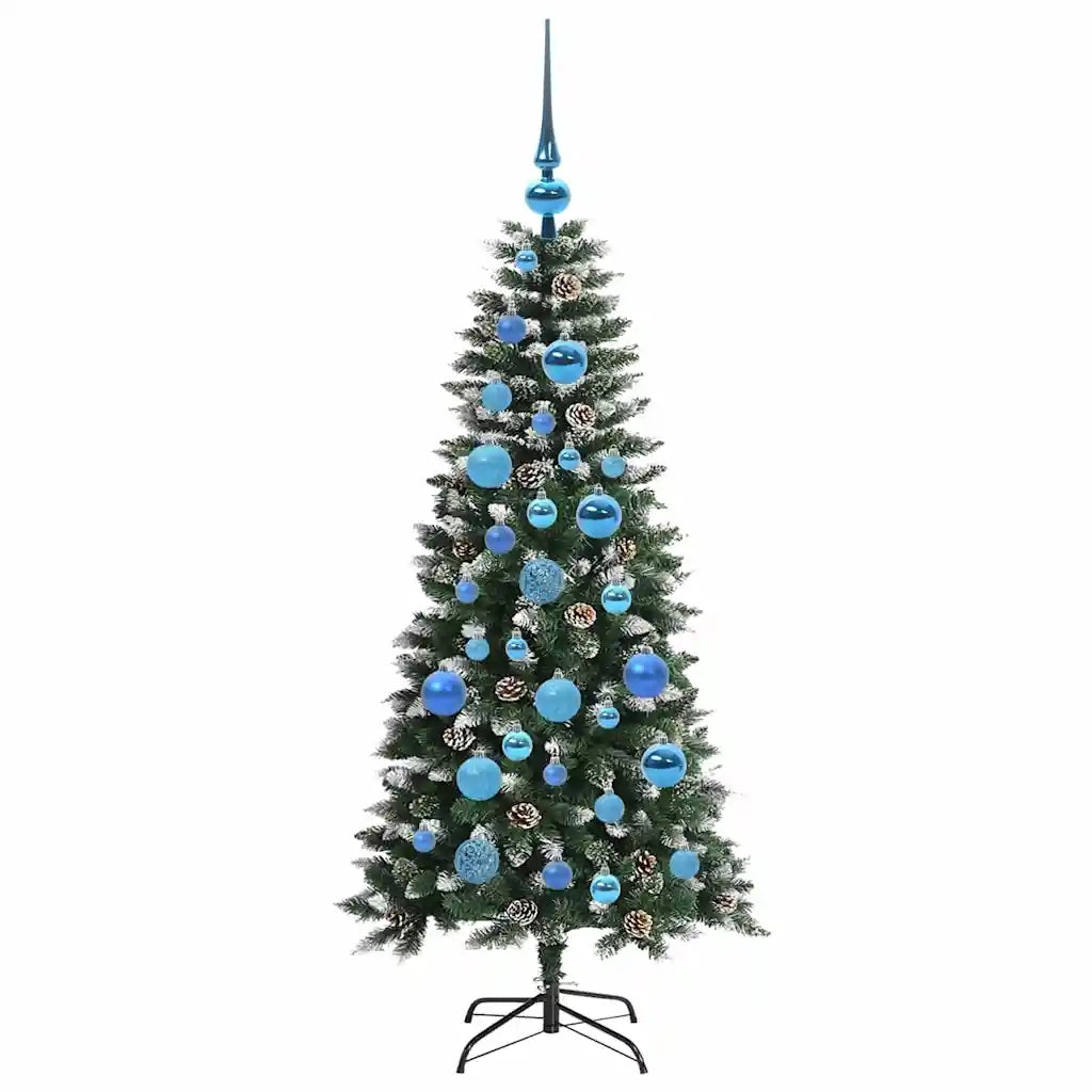 Albero di Natale artificiale con 150 LED Verde 120 cm