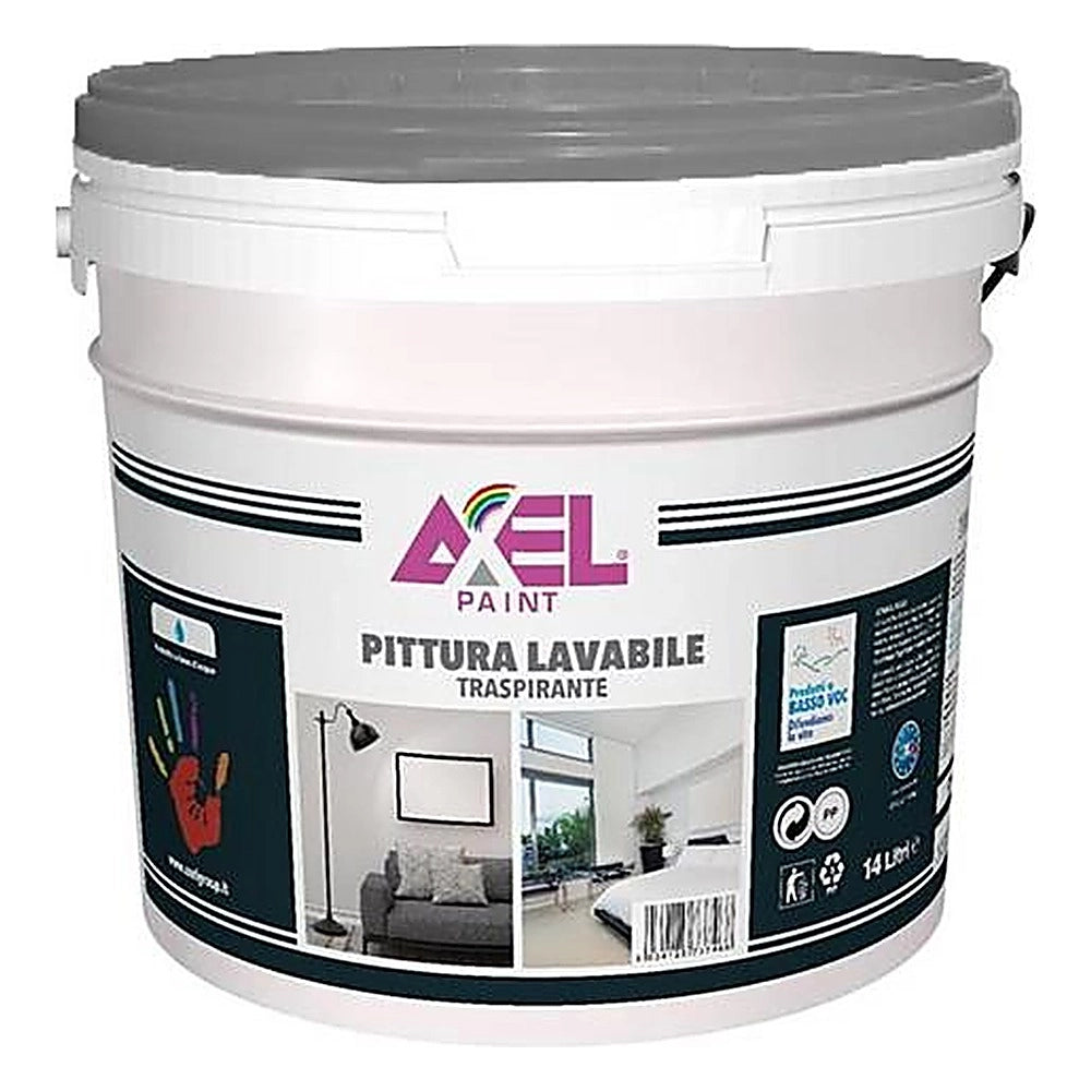 Idropittura lavabile axel per interni ed esterni *** formato 4 litri, confezione 1