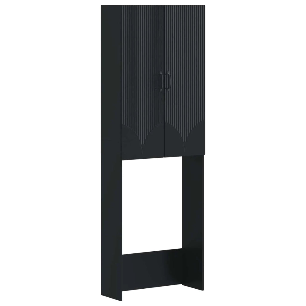 Mobile Bagno HOORN Nero 66 x 25,5 x 190 cm Legno ingegnerizzato 897356