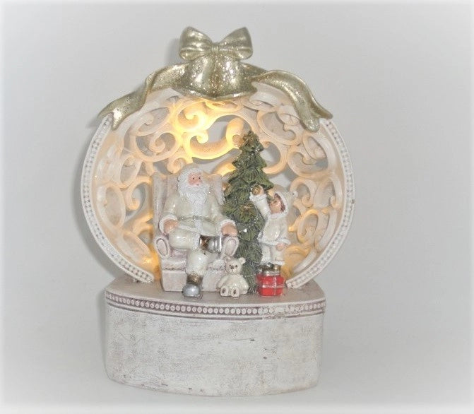 Decorazione natalizia luminosa con base 17 cm