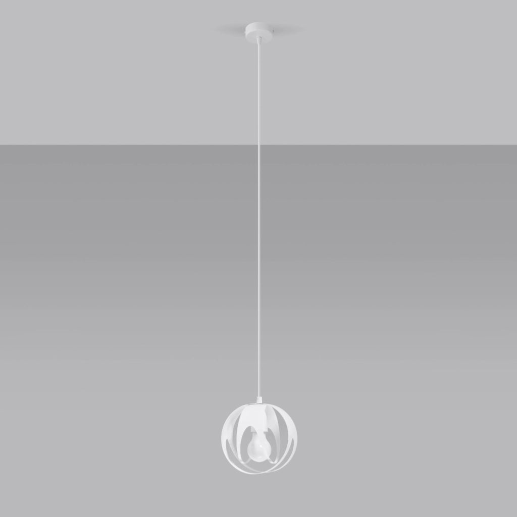 Lampada a sospensione bianca Finara Pure Lume E27 15W