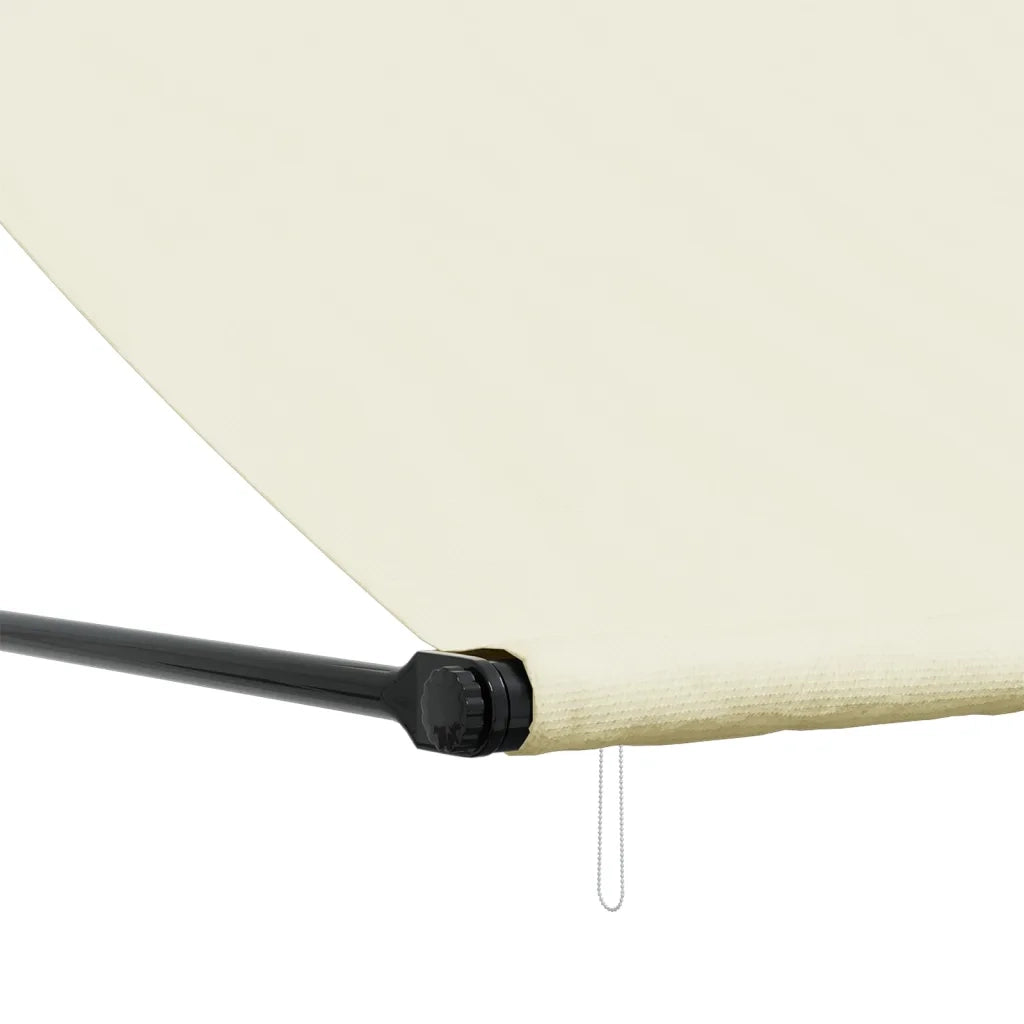 Tenda da Sole Retrattile Crema 200x150 cm in Tessuto e Acciaio 368759