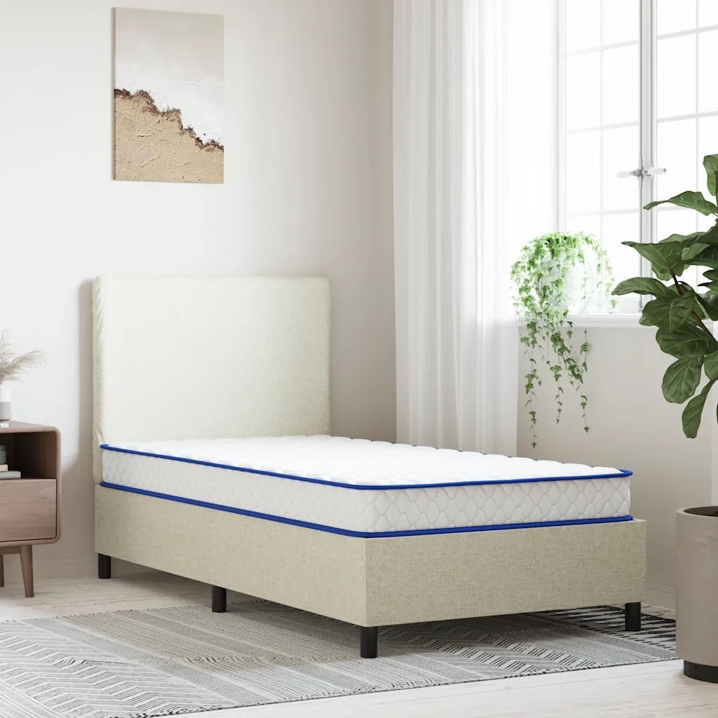 vidaXL Materasso Viscoelastico Bianco 100x200x17 cm Morbido