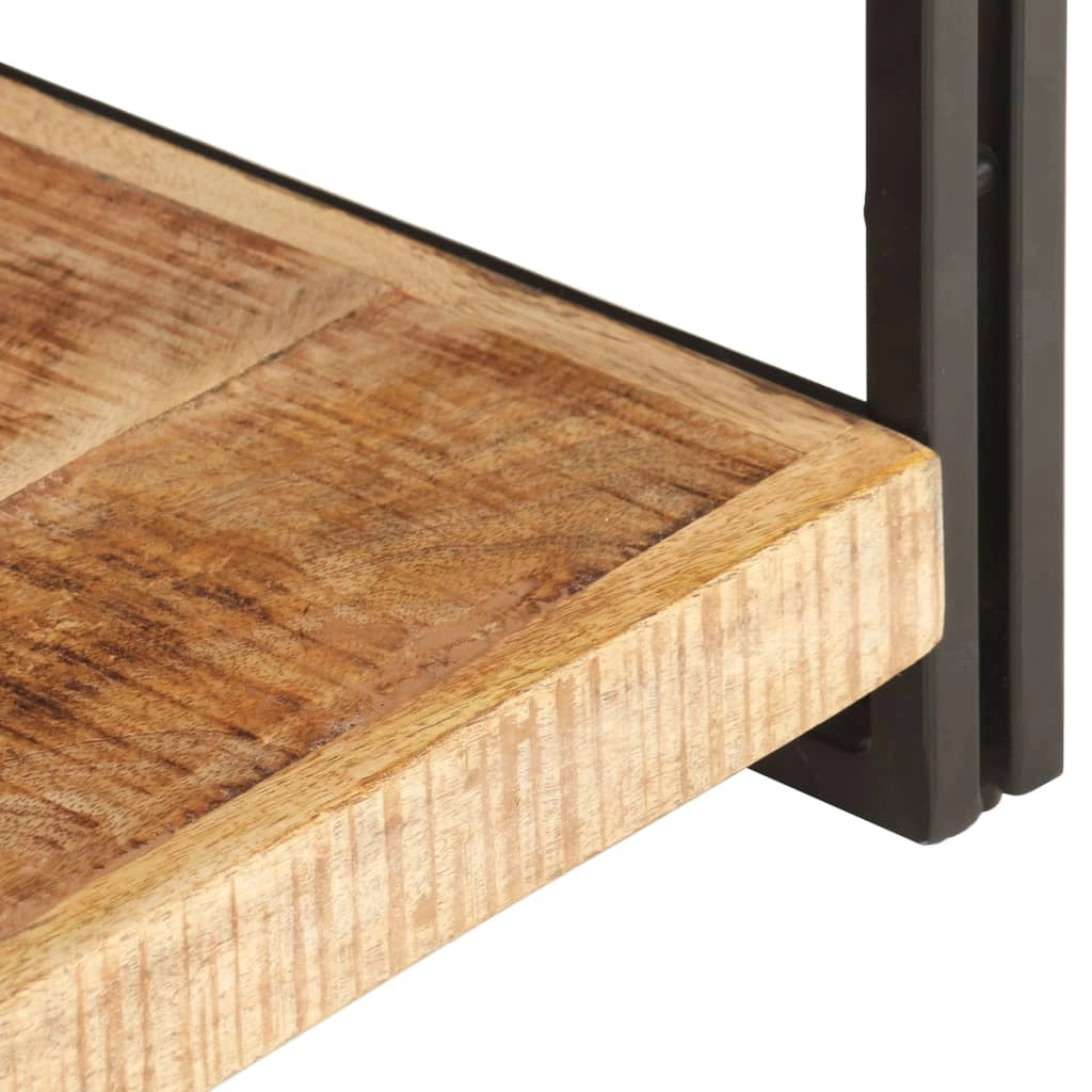Mobile TV multimediale scaffale TV credenza mobile TV sala da pranzo soggiorno camera da letto 120 x 30 x 40 cm legno di mango marrone grezzo 02_0025816