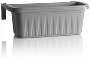 BAMA FIORIERA DA BALCONE RONDINE AUTOREGGENTE 50 CM GRIGIA