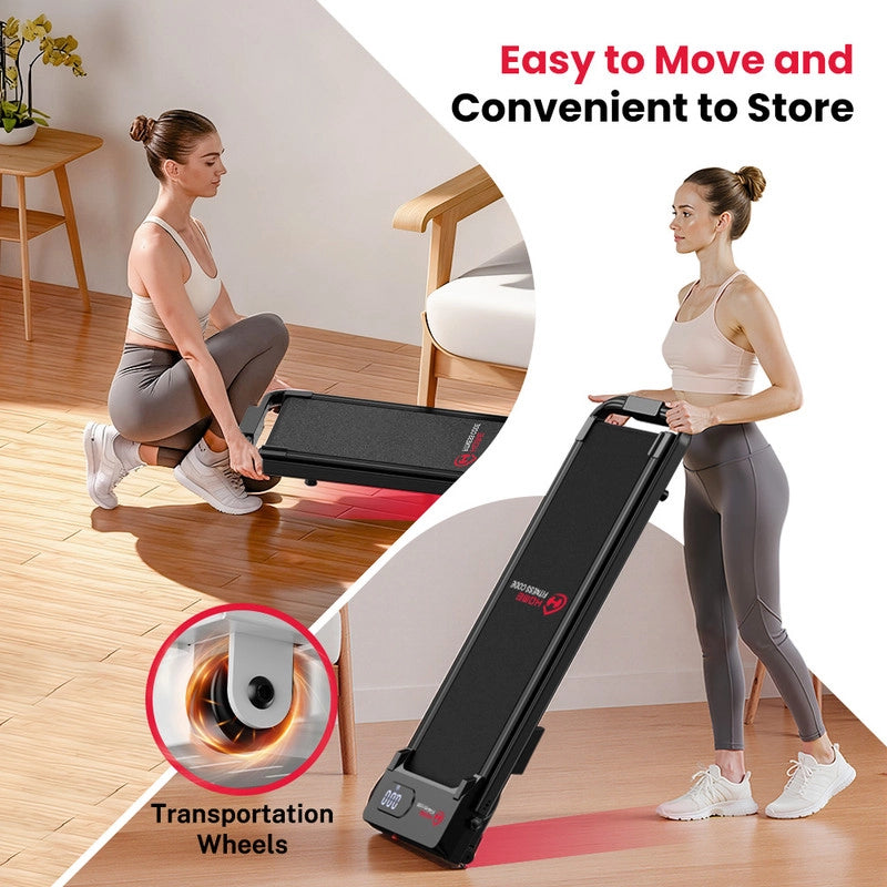 TAPIS ROULANT PIEGHEVOLE 2 IN 1 CON INCLINAZIONE MANUALE DEL 5%, NON RICHIEDE ASSEMBLAGGIO