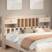 Testiera con Ripiani 180 cm in Legno Massello di Pino 855502