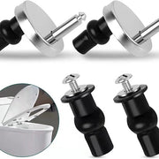Scharnieri per WC - 2 pezzi - Set di scharnieri per WC - Scharnieri universali per WC - Kit di installazione per WC - RVS - Adattabili - Facili da installare - Sostitutivi di scharnieri per WC - Kit di sostituzione di scharnieri per WC