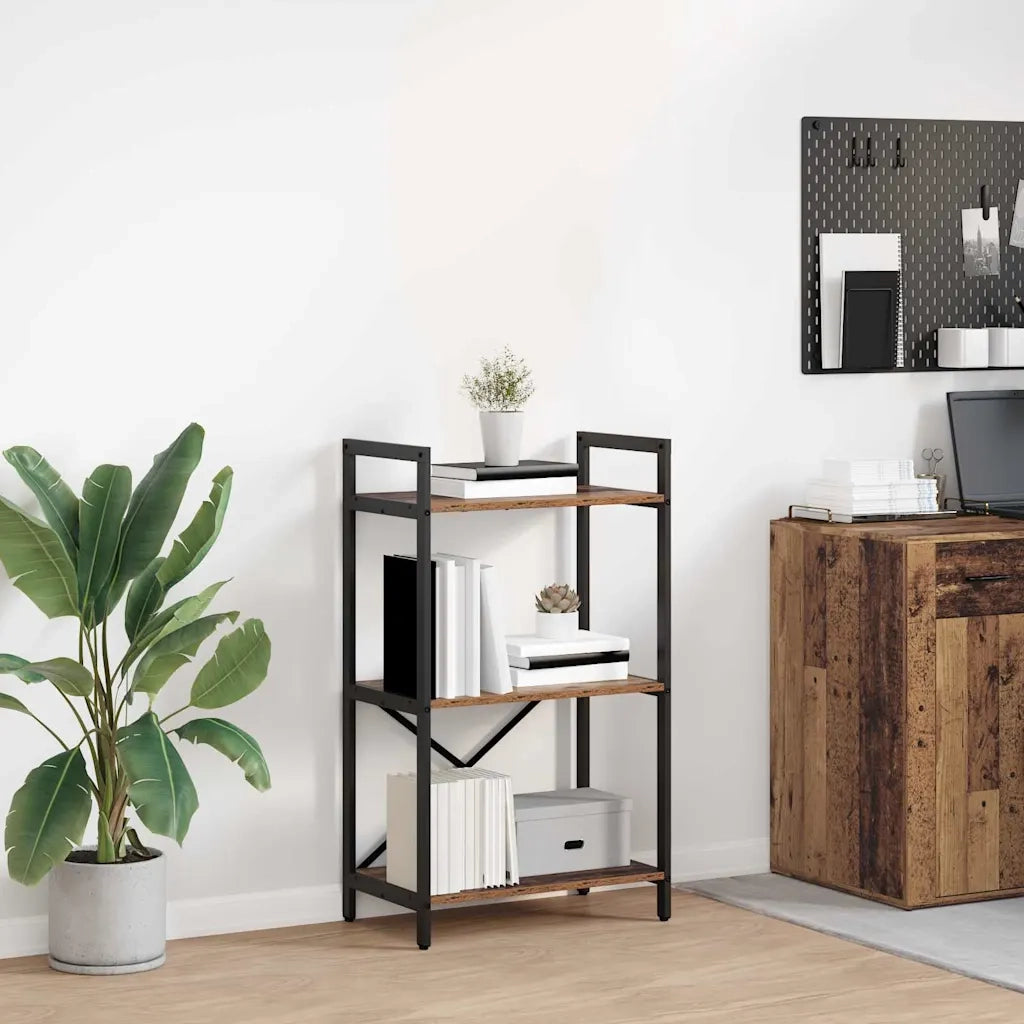 Libreria-Scaffale per Libri-Mobile di Stoccaggio Legno vecchio 56 x 34 x 96 cm Legno multistrato