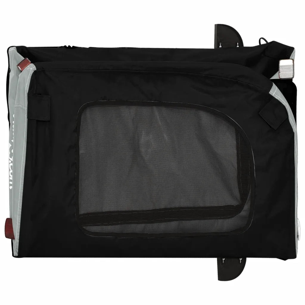 Rimorchio da Bici per Animali Nero e Grigio Oxford e Ferro CFW8431259