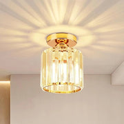 Lampada da soffitto industriale moderna con cristalli dorati per camera da letto sala da pranzo ingresso cucina balcone