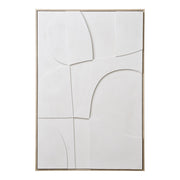 Stampa su Tela con Cornice Madeline 1, Bianco, Cotone, 3x60x90 cm
