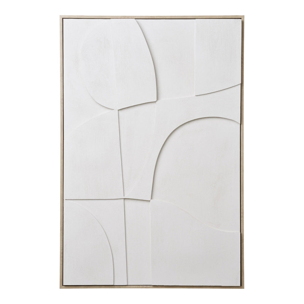 Stampa su Tela con Cornice Madeline 1, Bianco, Cotone, 3x60x90 cm