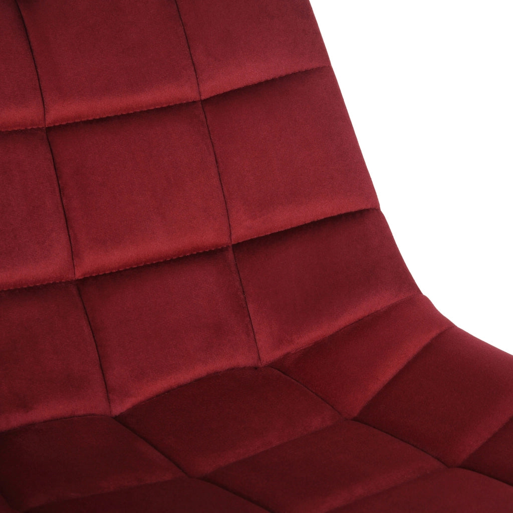 Sedia da ufficio Medford in velluto rosso