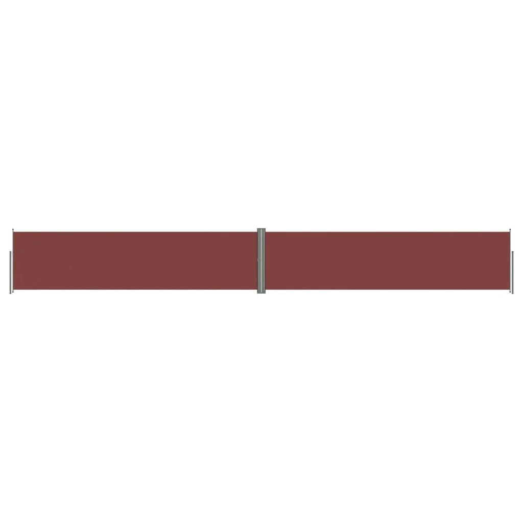 Tenda da sole laterale retrattile/schermo privacy per patio giardino terrazza balcone 160 x 1200 cm marrone 02_0007413