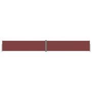 Tenda da sole laterale retrattile/schermo privacy per patio giardino terrazza balcone 160 x 1200 cm marrone 02_0007413