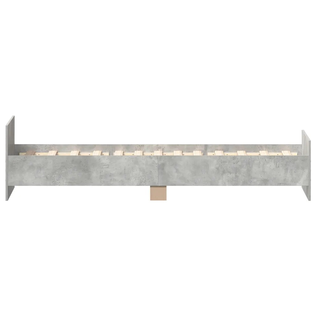 Giroletto-Struttura Letto Grigio Cemento 75x190 cm Small Single Multistrato