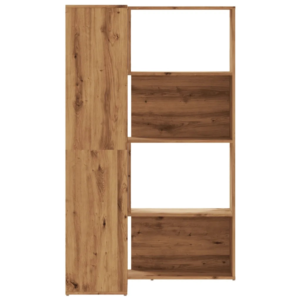 Libreria 4 Ripiani Rovere Artigianale 85x85x140 cm Truciolare 3307818