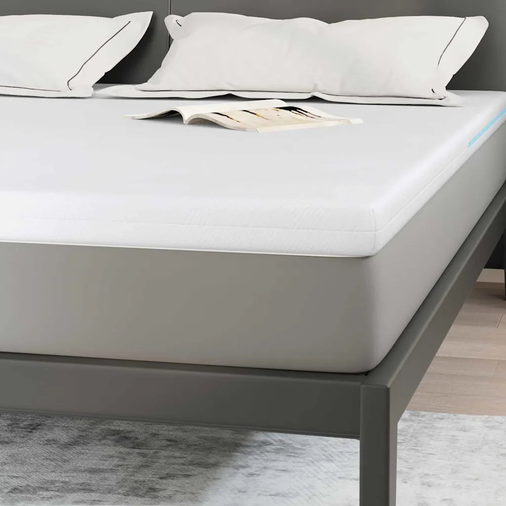 Topper per materasso Bianco 200 x 200 cm Tessuto Jacquard CFW1075158