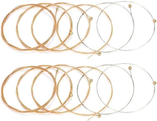 12 pezzi di corda per chitarra - sostituzione corda acciaio per chitarra accessori.