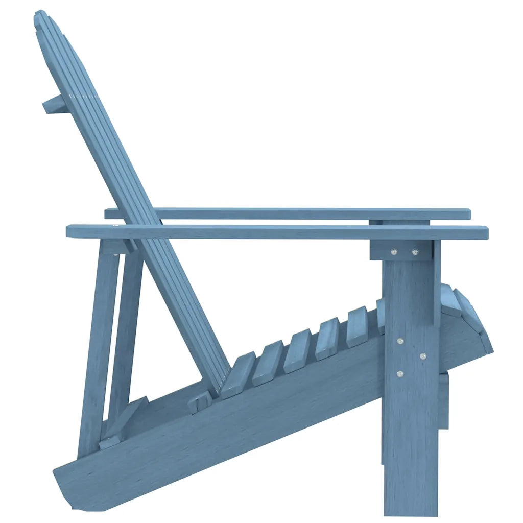 Sedia Giardino | Sedie da Esterno Adirondack in Legno Massello di Abete Blu