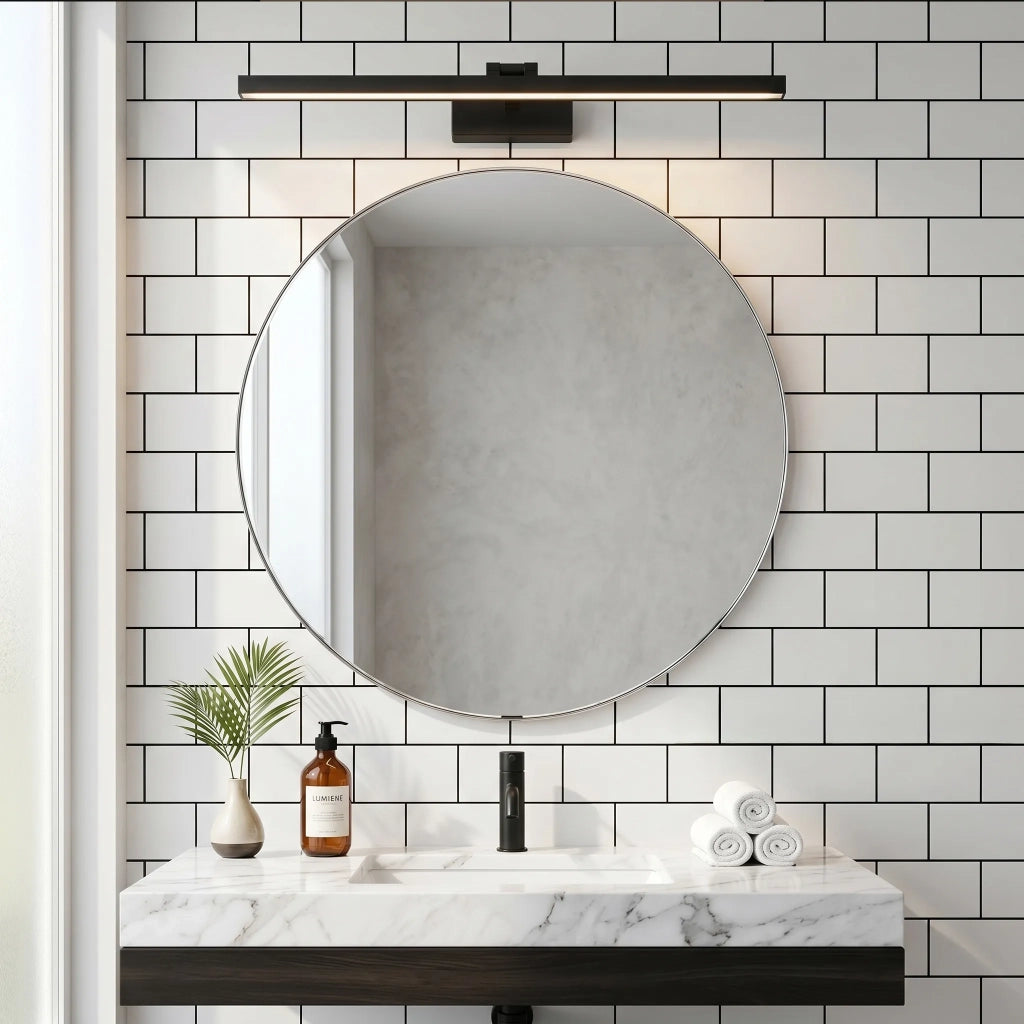 Applique Da Bagno Led APP1868-1W 80 Cm Black
