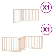 Cancello per Cani Pieghevole 6 Pannelli 480 cm Legno di Pioppo CFW2141419